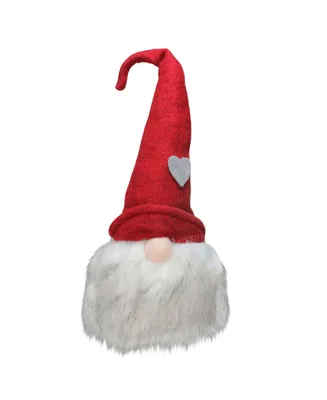 Northlight Gnome with Bendable Felt Hat with Heart Accent Christmas Decoration