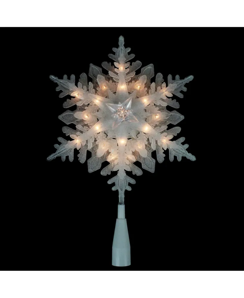 Northlight Pre-Lit Snowflake Christmas Tree Topper