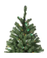 Northlight Pre-Lit Full Multi-Function Basset Pine Artificial Christmas Tree