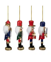 Northlight Christmas Nutcracker Ornaments, Pack of 4