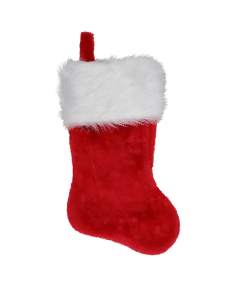 Northlight Traditional with Cuff Plush Hanging Christmas Stocking
