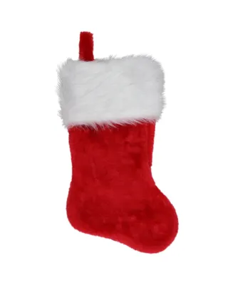 Northlight Traditional with Cuff Plush Hanging Christmas Stocking