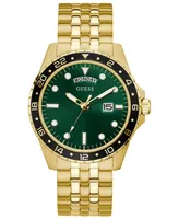 Guess Men's Gold-Tone Stainless Steel Bracelet Watch 44mm