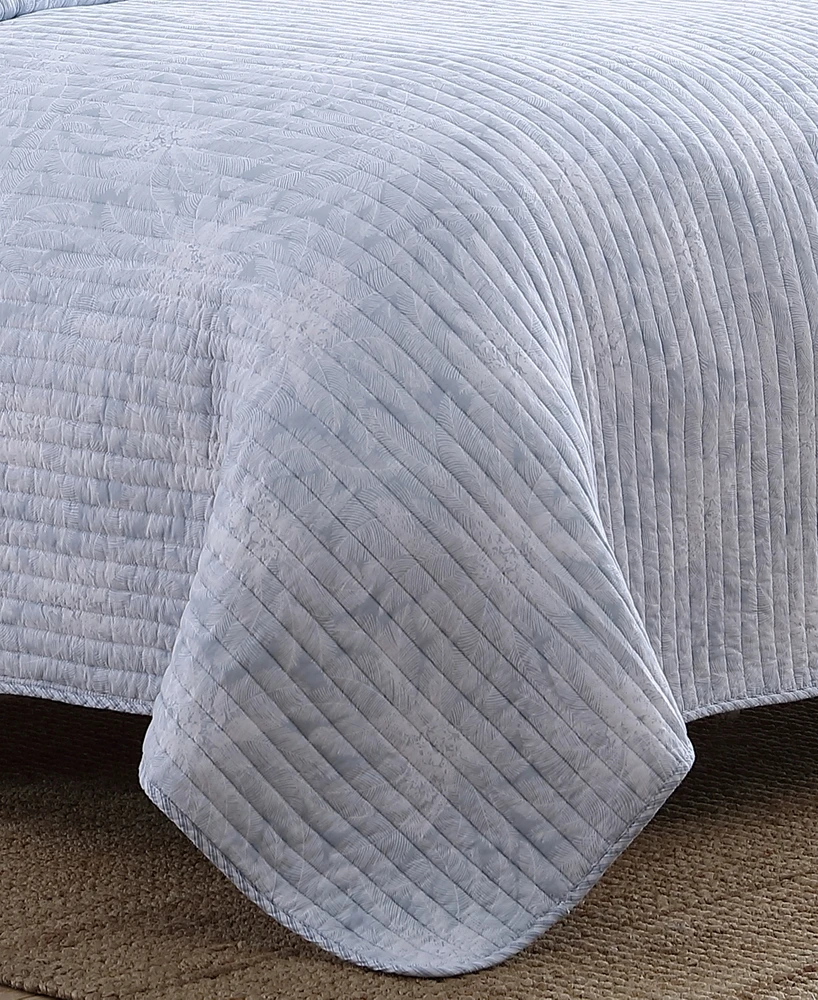 Tommy Bahama Makena Blue Reversible 3-Piece Full/Queen Quilt Set
