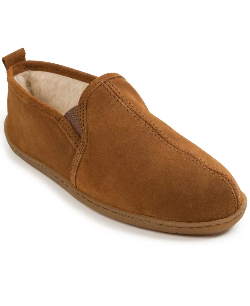 Minnetonka Men's Romeo Lined Suede Slippers