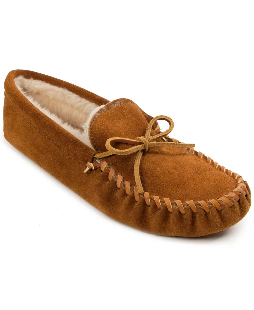 Minnetonka Men's Pile Lined Soft Sole Slippers