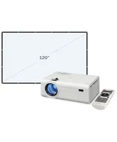 Gpx Mini Projector with Bluetooth and Projection Screen, PJ308VP