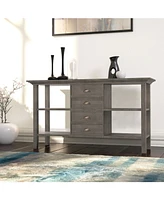 Simpli Home Redmond Solid Wood Console Sofa Table