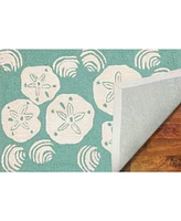 Liora Manne' Frontporch Shell Toss 2' x 5' Runner Rug
