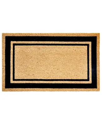 Liora Manne' Natura Double Border Black 2' x 3' Outdoor Area Rug