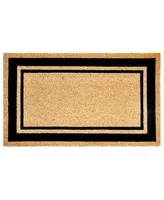 Liora Manne' Natura Double Border Black 2' x 3' Outdoor Area Rug