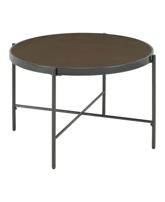 Picket House Furnishings Carlo Round Coffee Table with Wooden Top