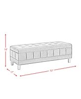 Picket House Furnishings Jude Tufted Storage Ottoman