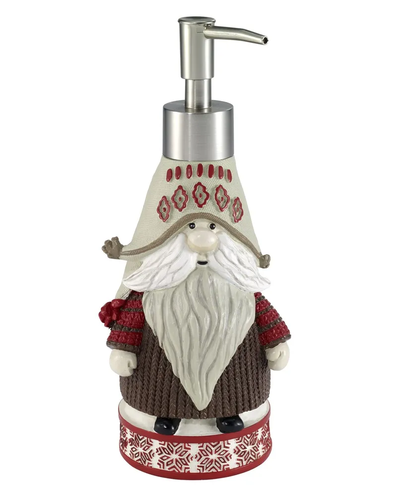 Avanti Christmas Gnomes Holiday Resin Soap/Lotion Pump