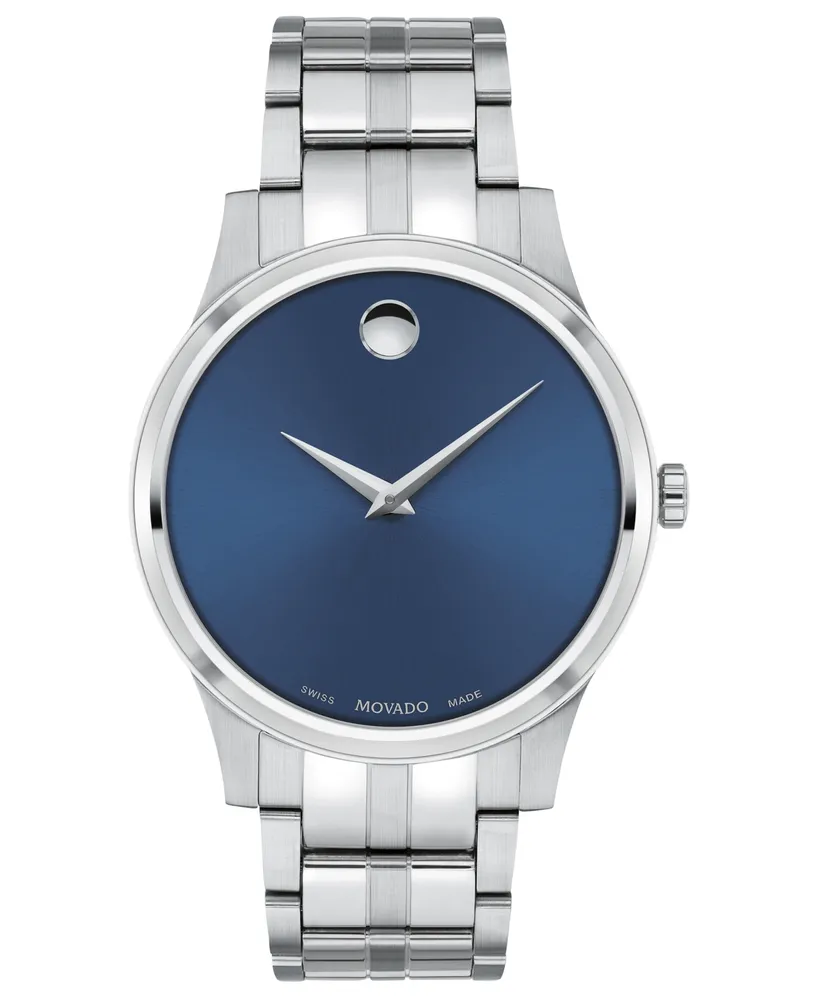 Movado Men's Swiss Stainless Steel Bracelet Watch 40mm