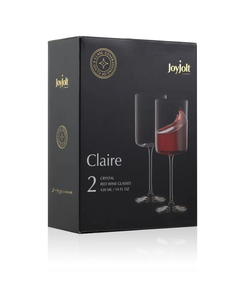 JoyJolt Claire Red Wine Glasses
