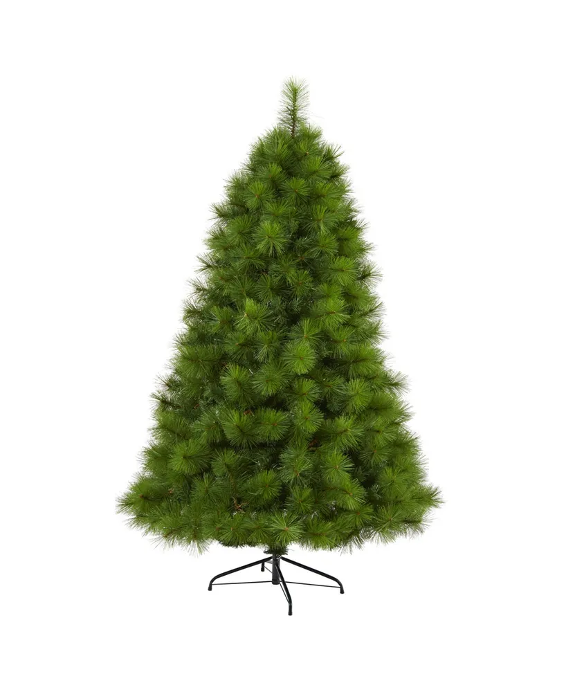 Nearly Natural Scotch Pine Artificial Christmas Tree with 300 Clear Led Lights