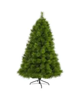 Nearly Natural Scotch Pine Artificial Christmas Tree with Clear Led Lights