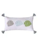 Levtex Deva Beach Fishes Decorative Pillow, 12" x 24"