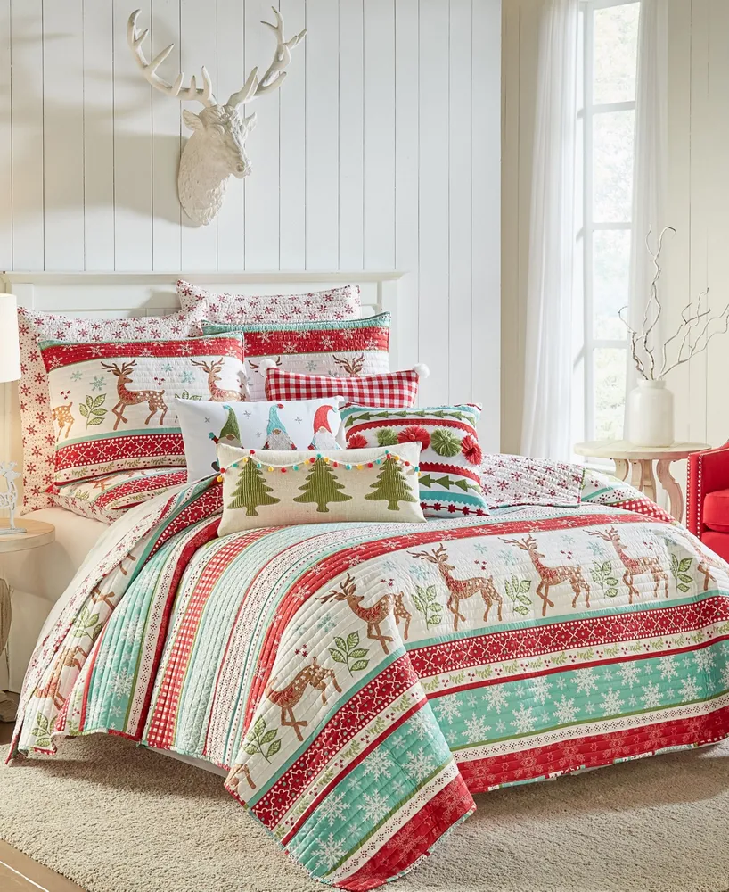 Levtex Let It Snow Festive Christmas 2-Pc. Quilt Set, Twin
