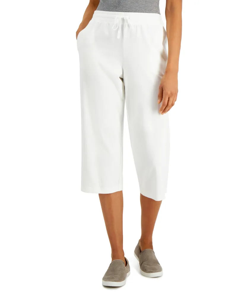 Karen Scott Knit Capri Pull on Pants, Created for Macy's