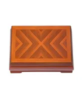 Mele Co. Carmen Wooden Jewelry Box in Walnut Finish