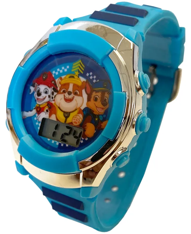 Accutime Kid's Digital Paw Patrol Blue Silicone Strap Watch 38mm