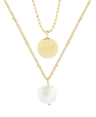 brook & york 14K Gold Plated Lola Initial Layering Set - Gold-Plated