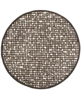 Martha Stewart Collection Mosaic MSR3623D Purple 6' x 6' Round Area Rug