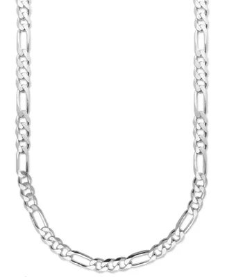 Men's Sterling Silver Necklace, 22" 8mm Figaro Chain