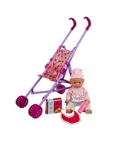 Kid Concepts Baby Doll with Stroller Set