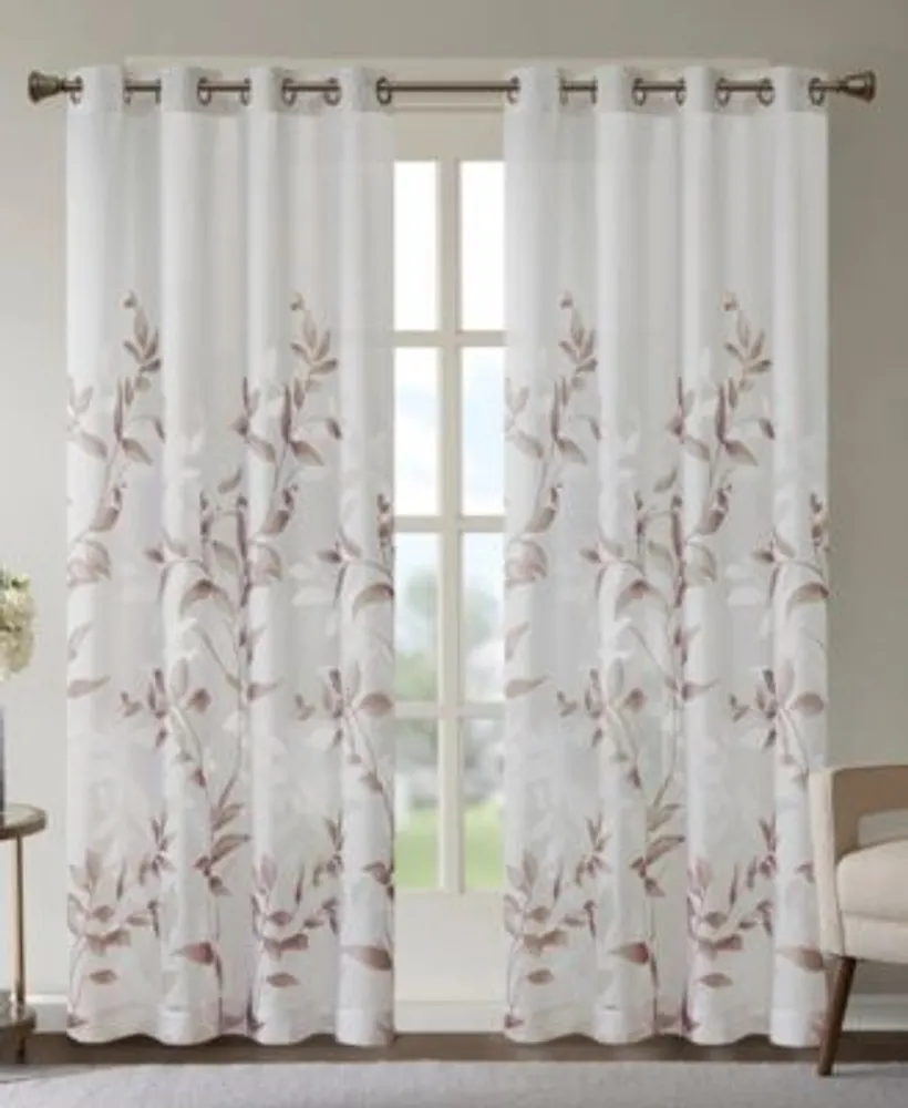 Madison Park Cecily Floral Window Panels