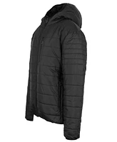 Galaxy By Harvic Men's Sherpa Lined Hooded Puffer Jacket