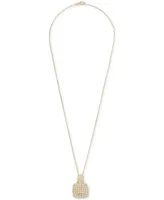 Wrapped in Love Diamond Cushion Cluster 18" Pendant Necklace (1 ct. t.w.) in 14k Gold, Created for Macy's