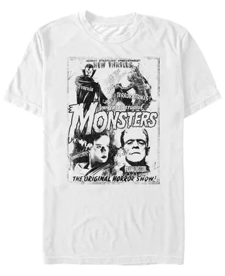 Fifth Sun Men's Universal Monsters Vintage-Like Horror Short Sleeve T-shirt