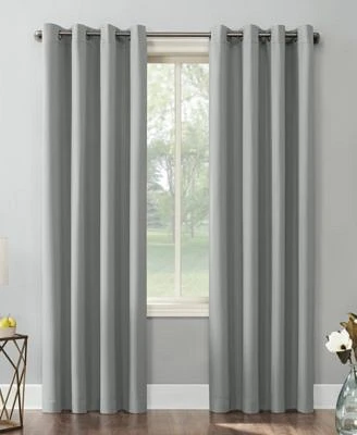 Sun Zero Saxon Energy Saving Blackout Grommet Curtain Panel