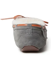 Fireside By Dearfoams Women's Victoria Genuine Shearling Moccasin Slipper