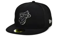 New Era Miami Heat Black White 59FIFTY Cap