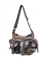 Tsd Brand Camo Canvas Messenger Bag