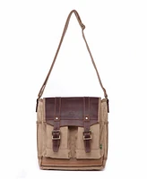 Tsd Brand Turtle Ridge 4-Pocket Canvas Crossbody Bag