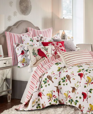 Levtex Joybirds Watercolor Etched Reversible Quilt, King