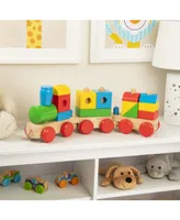 Melissa and Doug Wooden Jumbo Stacking Train Classic