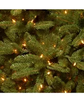 National Tree 6.5' Feel Real Grande Fir Pencil Slim Tree with 250 Clear Lights