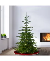 National Tree Company 6.5' Feel Real Norwegian Spruce Hinged Tree with 650 Clear Lights