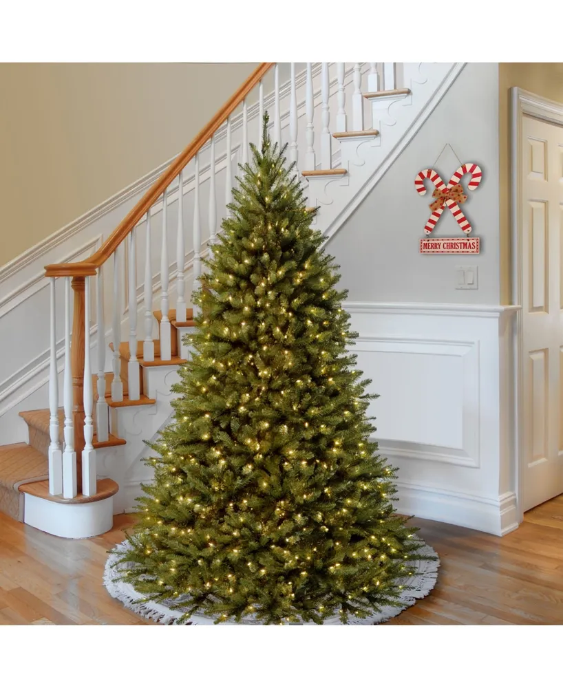 National Tree 7.5' Kingswood Fir Medium Hinged Tree with 500 Dual Color(R) Led Lights + PowerConnect System- 9 Functions