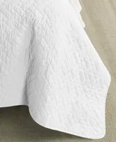 Tommy Bahama Solid White Reversible 3-Piece Full/Queen Quilt Set