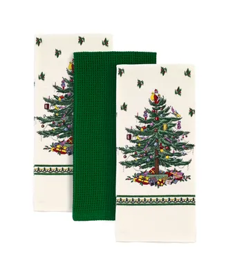 Spode Christmas Tree 3pc Kitchen Towels