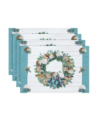 Laural Home Christmas By The Sea Placemat - Set of 4