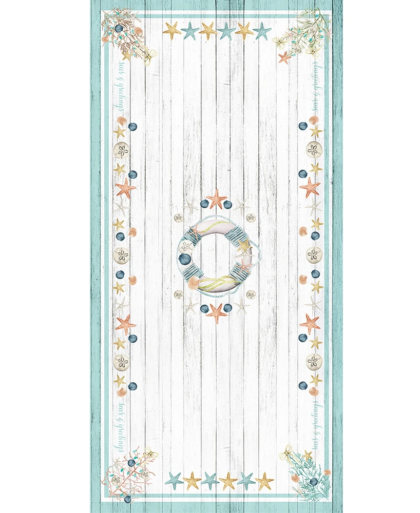 Laural Home Coastal Christmas Tablecloth - 70" x 144"