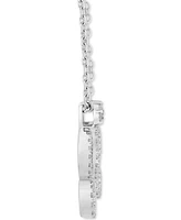 Enchanted Disney Fine Jewelry Diamond Cinderella Carriage Pendant Necklace (1/4 ct. t.w.) in 14k White Gold